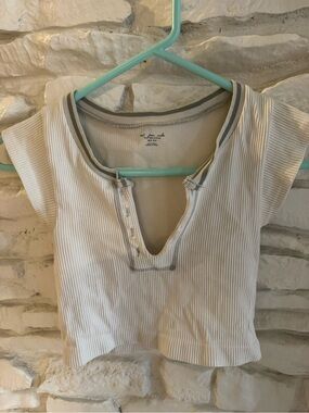 Urban Outfitters Out From Under Go For Gold ribbed crop top